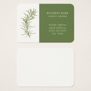 VERSE ROZEMARIJN 3.5x2.5 Business Card II Visitekaartje