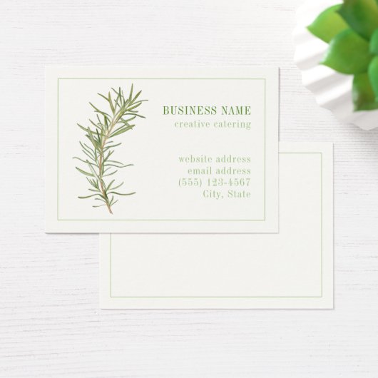 VERSE ROZEMARIJN 3.5x2.5 Visitekaartje (Bureau)