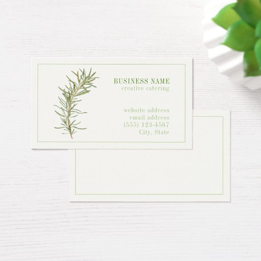 VERSE ROZEMARIJN 3.5x2 Visitekaartje (Bureau)