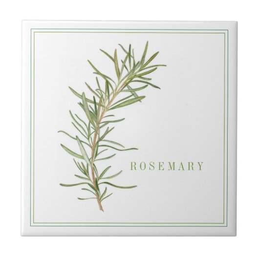 VERSE ROZEMARIJN 4.25x4.25 Keramische Tegel (+teks Tegeltje (Voorkant)