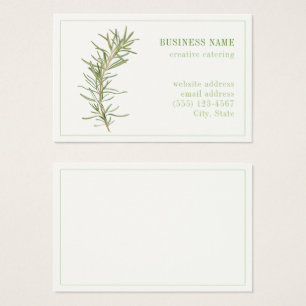 VERSE ROZEMARIJN Euro Zakelijkkaart Visitekaartje