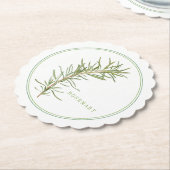 VERSE ROZEMARIJN Geschulpte ronde Onderzetters (+t (Gekanteld)