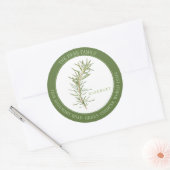 VERSE ROZEMARIJN Grote ronde envelop afdichtingen  Sticker (Envelop)