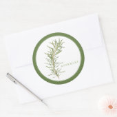 VERSE ROZEMARIJN Grote ronde Stickers (+tekst) Gro (Envelop)