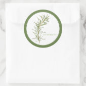 VERSE ROZEMARIJN Grote ronde Stickers (+tekst) Gro (Tas)