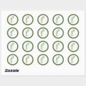 VERSE ROZEMARIJN Kleine ronde Stickers (+tekst) Gr (Vel)