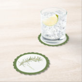 VERSE ROZEMARIJN Scallop Rond Onderzetter (+tekst) (Insitu)