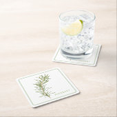 VERSE ROZEMARIJN Vierkante Papieren Onderzetters ( (Insitu)