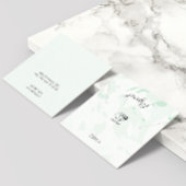 Verse rustieke Terrazzo Ketting Oorbel Houder Vierkante Visitekaartjes