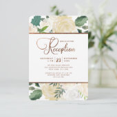 Verse Rustische landbruiloft Kaart (Staand voorkant)