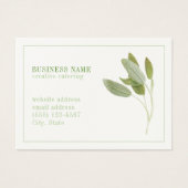 VERSE SAGE 3.5x2.5 Visitekaartje (Voorkant)