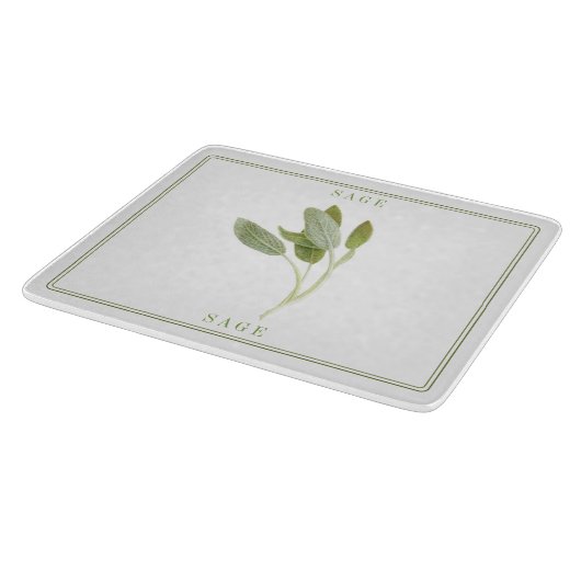 VERSE SAGE 6x7 glazen snijplank (Hoek)