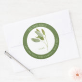 VERSE SAGE Grote Ronde Envelop Afdichtingen - Groe Sticker (Envelop)