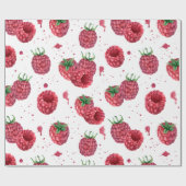 verse sappige frambozen cadeaupapier (Vlak)