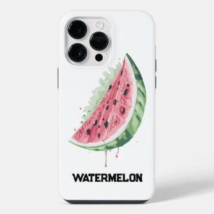 Verse sappige plak van watermeloen roze en groen iPhone 14 pro max hoesje