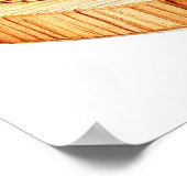 Verse sappige sinaasappels met plakjes poster (Hoek)