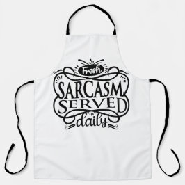 Verse sarcasme dagelijks geserveerd: uw dagelijkse schort