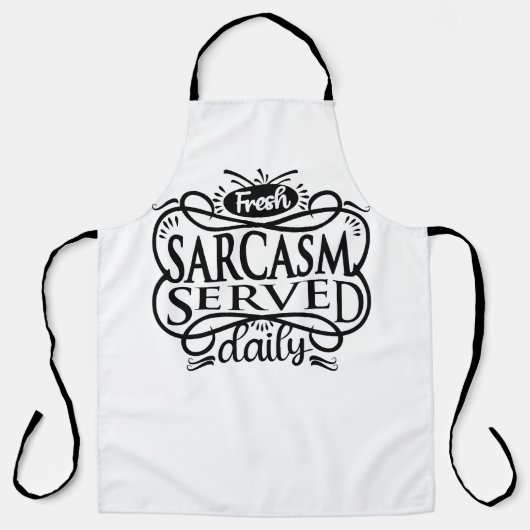 Verse sarcasme dagelijks geserveerd: uw dagelijkse schort (Voorkant)
