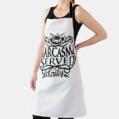 Verse sarcasme dagelijks geserveerd: uw dagelijkse schort (Insitu)