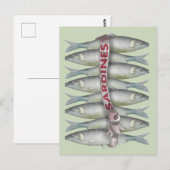 Verse sardines briefkaart (Voorkant / Achterkant)