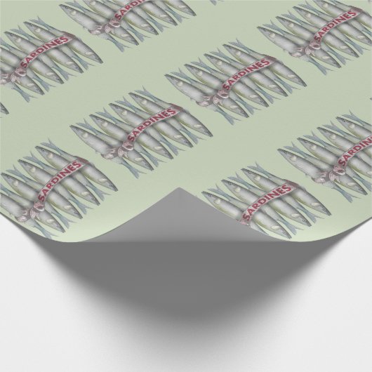 Verse sardines cadeaupapier (Hoek)