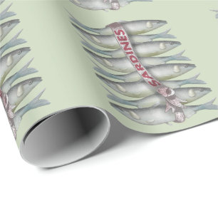 Verse sardines cadeaupapier