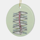 Verse sardines keramisch ornament (Links)
