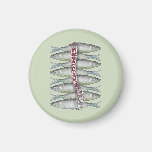 Verse sardines magneet (Voorkant)