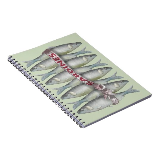 Verse sardines notitieboek (Rechterzijde)