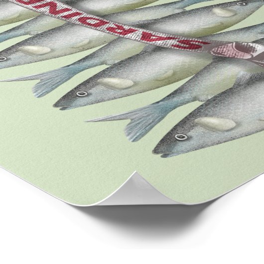 Verse sardines poster (Hoek)
