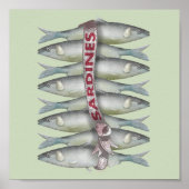Verse sardines poster (Voorkant)