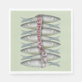 Verse sardines servet (Voorkant)