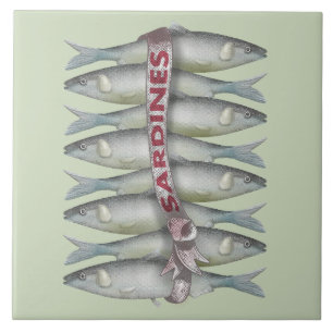 Verse sardines tegeltje