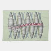 Verse sardines theedoek (Horizontaal)