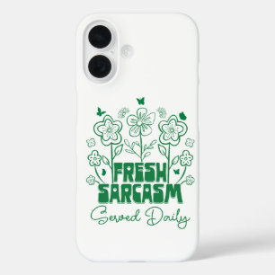 Verse Sarkasme Dagelijks Opgewekt Mooie Bloemen Vl iPhone 16 Hoesje