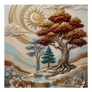 Verse schaal met aardbeien, fleece deken, stilleve perfect poster
