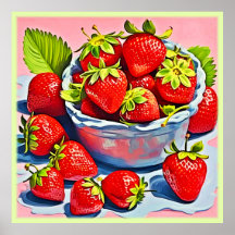 Verse schaal met aardbeien