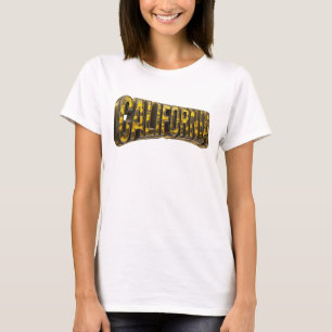 Verse sinaasappel CALIFORNIA Artistiek motief T-shirt