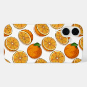 Verse Sinaasappel Fruit Citrus Naadloos Patroon Case-Mate iPhone Case (Achterkant (horizontaal))