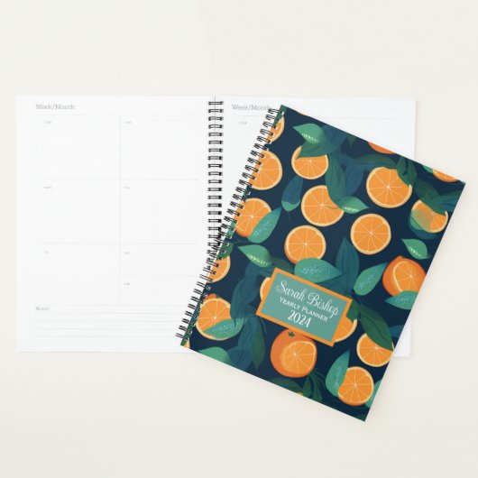 Verse Sinaasappels Custom Jaarlijkse Planner Hardc (Display)