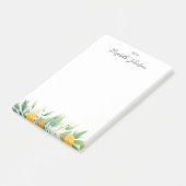 Verse Sinaasappels en bladhoudende Waterverf Post- Post-it® Notes (Schuin)