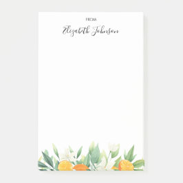 Verse Sinaasappels en bladhoudende Waterverf Post- Post-it® Notes