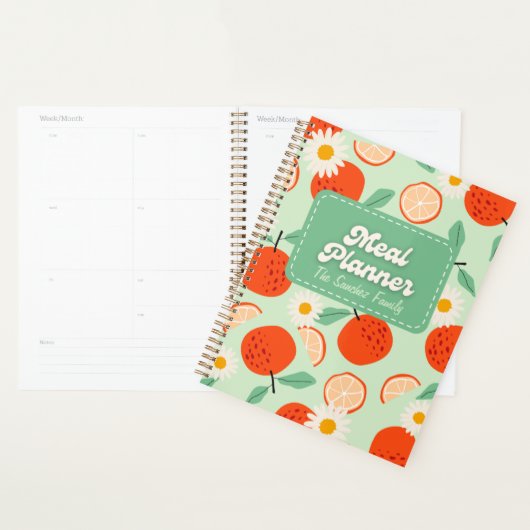 Verse Sinaasappels Maaltijdplanner Planner (Display)