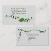 Verse Sjabloon met watermeloen Visitekaartje (Voorkant / Achterkant)