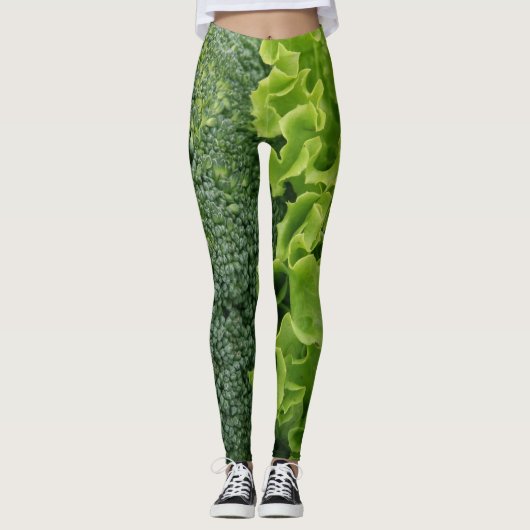 Verse sla en broccoli leggings (Voorkant)