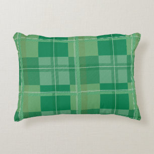 Verse smaragdgroene salie geruite esthetiek accent kussen