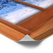 Verse sneeuw-Hoesje Fake-vensterverlichting Poster (Hoek)