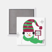 verse sneeuw magneet (Voorkant / Achterkant)