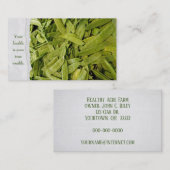 verse sneeuwerwten visitekaartje (Voorkant / Achterkant)