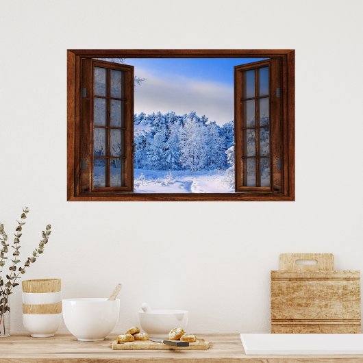 Verse sneeuwrefruten Herfst Poster (Keuken)